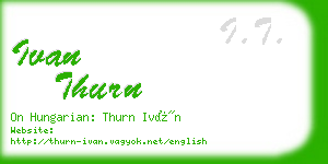 ivan thurn business card